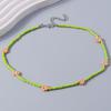 Collana di Perline Colorate Fatta a Mano alla Moda Collane Floreali Bohemian con Perline per Donne Ragazze Festa Gioielli per le Feste Regalo