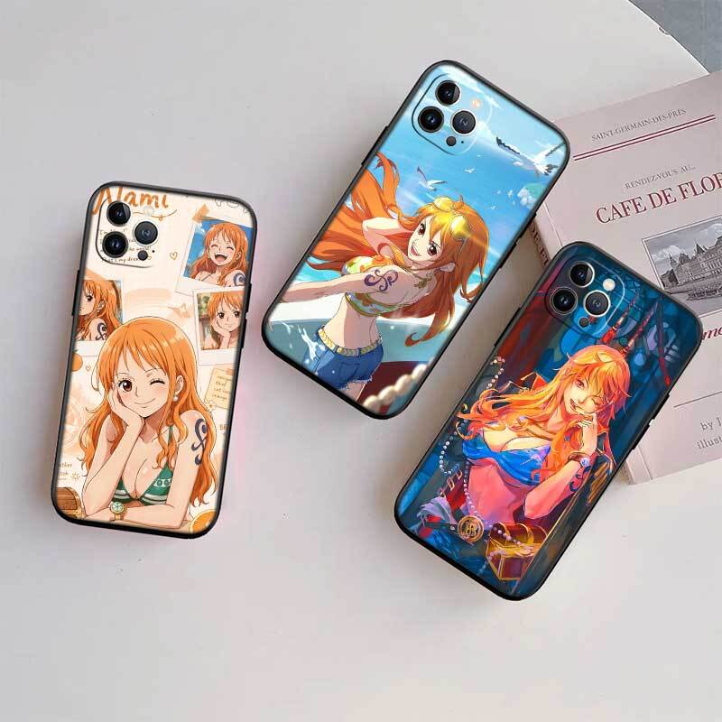 One Piece Nami Phone Case for Samsung S20 S21 S21S S22 S23 S24 FE Ultra Plus Lite F06 F16 M06 M16 M56 A07 A17 A36 A37 A55 A57