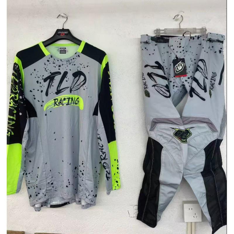 Tuta da Moto Unisex Manica Lunga Asciugatura Rapida Traspirante Attrezzatura da Biker Off-Road