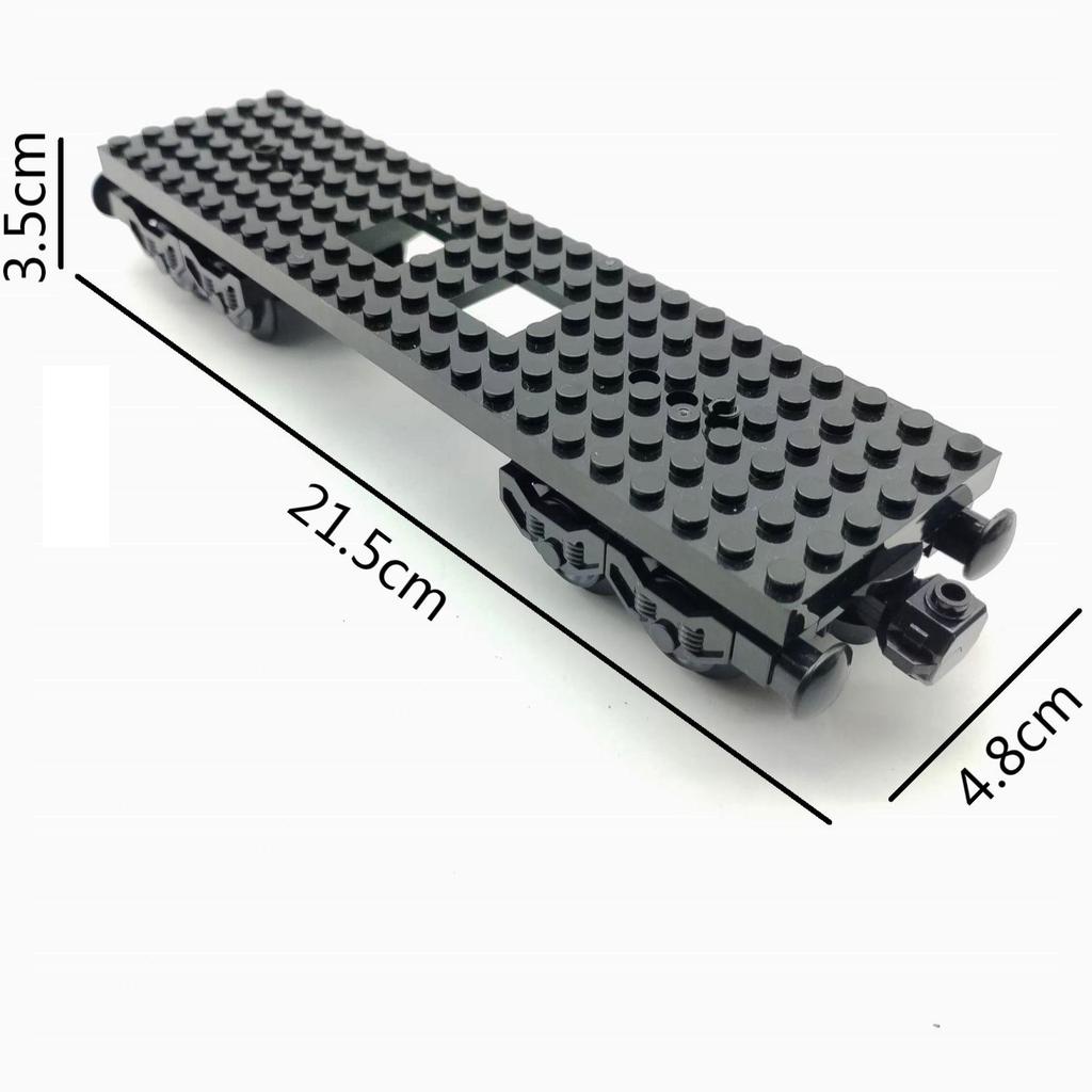 Technical MOC Toys Playsetss for Kids City Series Train 6x24 Base Wheel Carriage Brick Playset Assembled Parts Creative DIY Idea DIY Gift Present