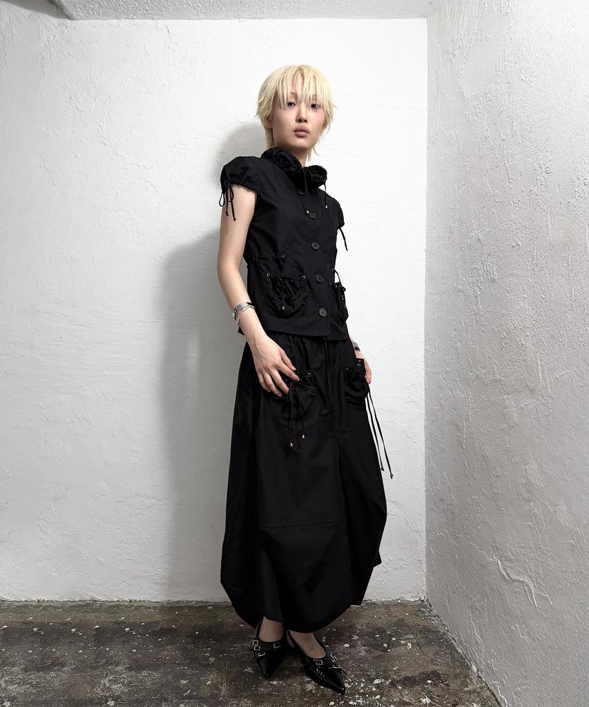 Seutillesseodi Volume Pocket Structured Skirt