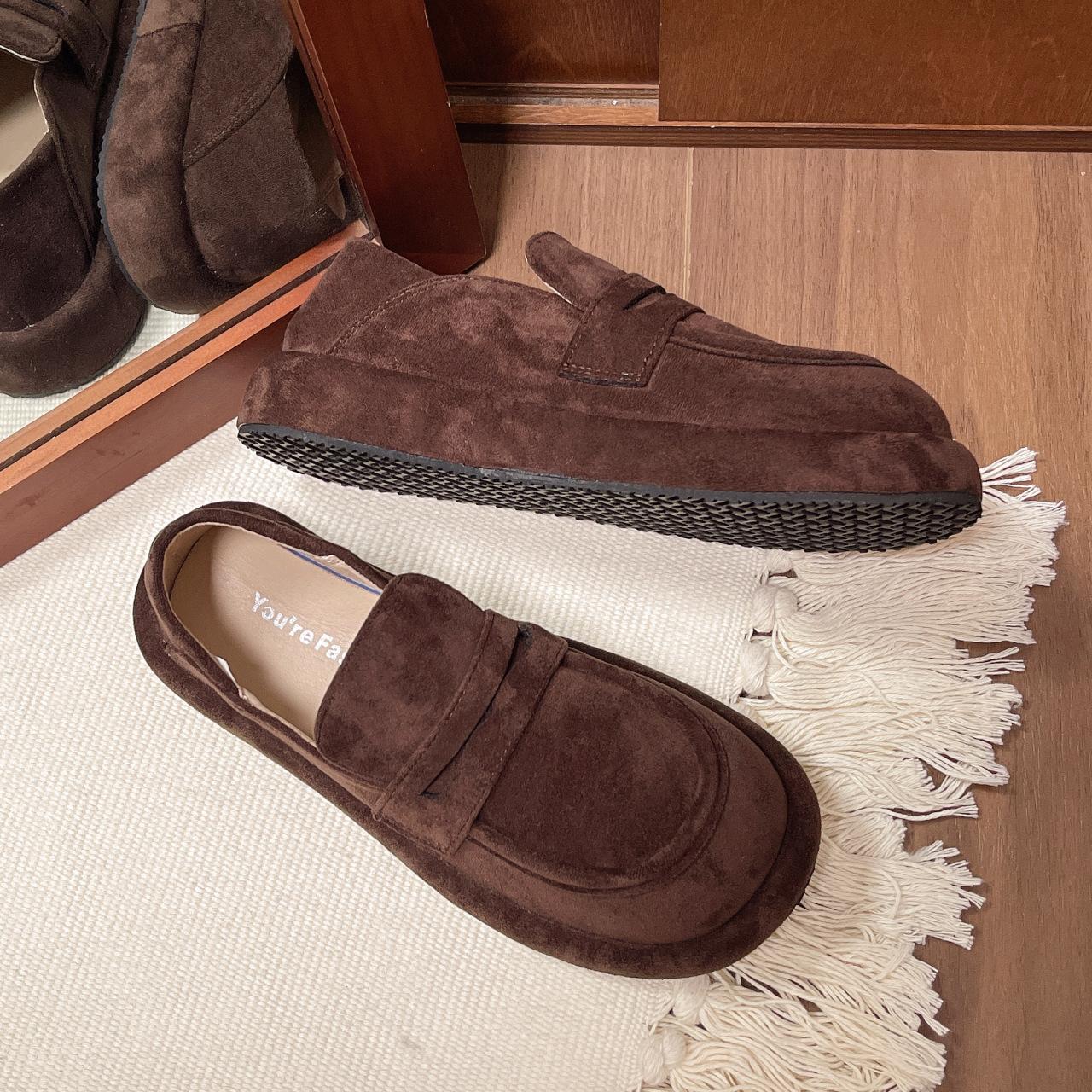 

Туфли Мэри Джейн на одной платформе с педалью, женские, 2024, новые, ретро, модные, темпераментные, повседневные туфли с юбкой, удобные, одинарные туфли 40