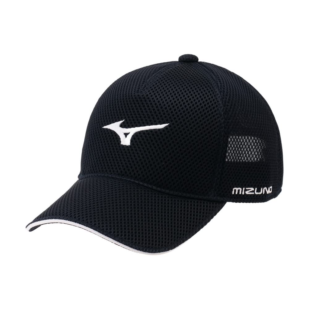 Mizuno Double Russell Mesh Cap Deep One Size Fits All Men's (E2MWA006), Breathable, Adjustable, Navy,