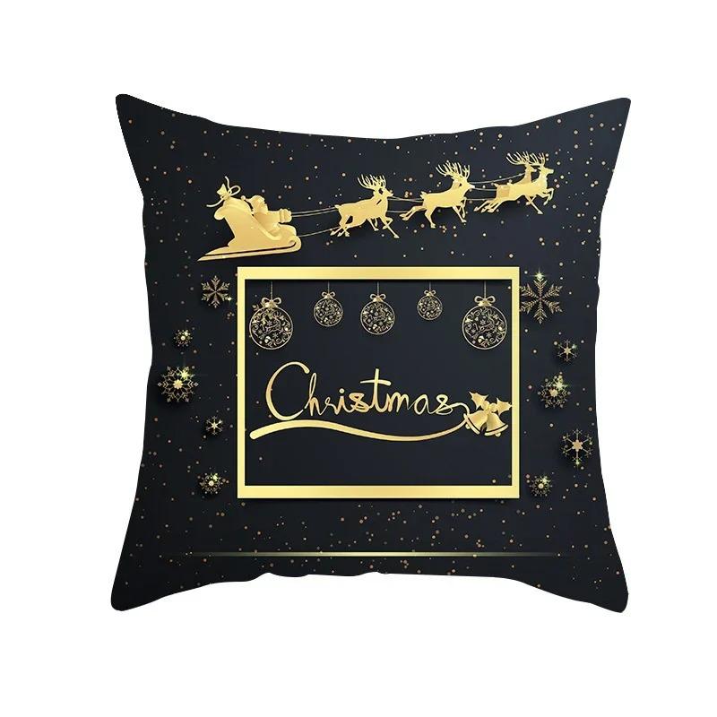 Christmas Themed Pillowcases Car Accessories Office Santa Claus Living Room Sofa Home Pillowcases