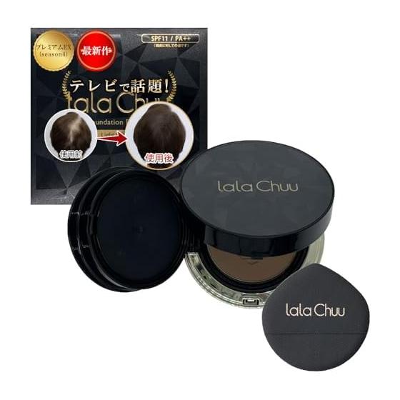 Latest [Genuine Product] Lalachuu Hair Foundation Premium EX Light Brown Main Body lalachuu Conceals Gray Hair, Increases Volume, Conceals Thinning