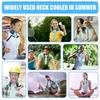 1Pcs 35*9cm Summer Neck Cooling Cold Sensation Ice Scarf Ice Pack Sports Headscarf Pet Ice Scarf New Reusable