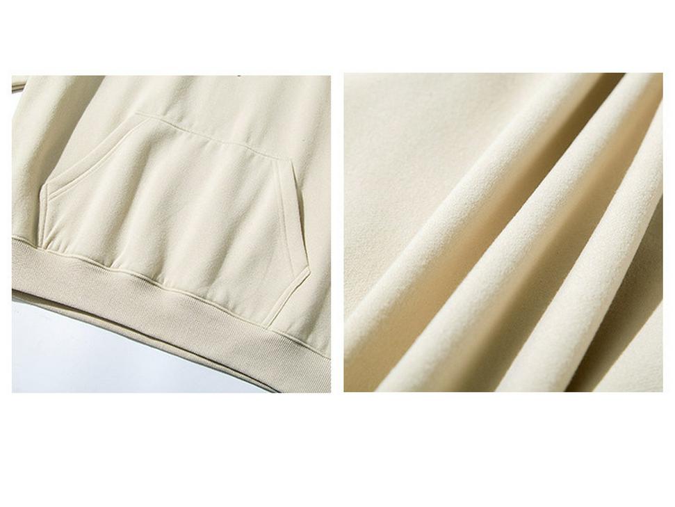 Men's Trendy Solid Color Hoodie - Spring & Autumn 2021, Loose Fit, Plus Size, Hong Kong Style Sweatshirt