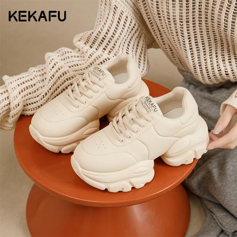 Kekafu Women s Summer Thick-Sole Dad Shoes EU 36