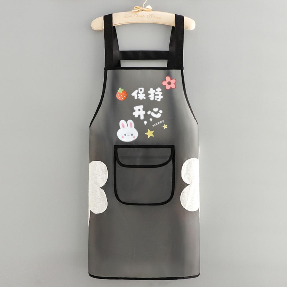 Neue TPU Küchenschürze Ölbeständig Ärmellos Wasserdicht Lätzchen Backzubehör Reiniger Abwischbar Ölfest Schürzen