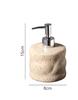 Light Yellow Imitation Cave Stone Soap Dispenser, Bathroom Supplies, Shampoo Dispenser, Soap Box, Sink, Storage Tray, Resin