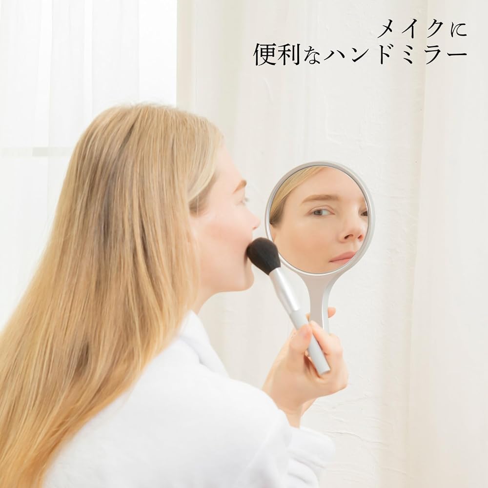 HORIUCHI KAGAMI KOUGYOU Unbreakable Hand Mirror Lightweight 14cm X 26.3cm