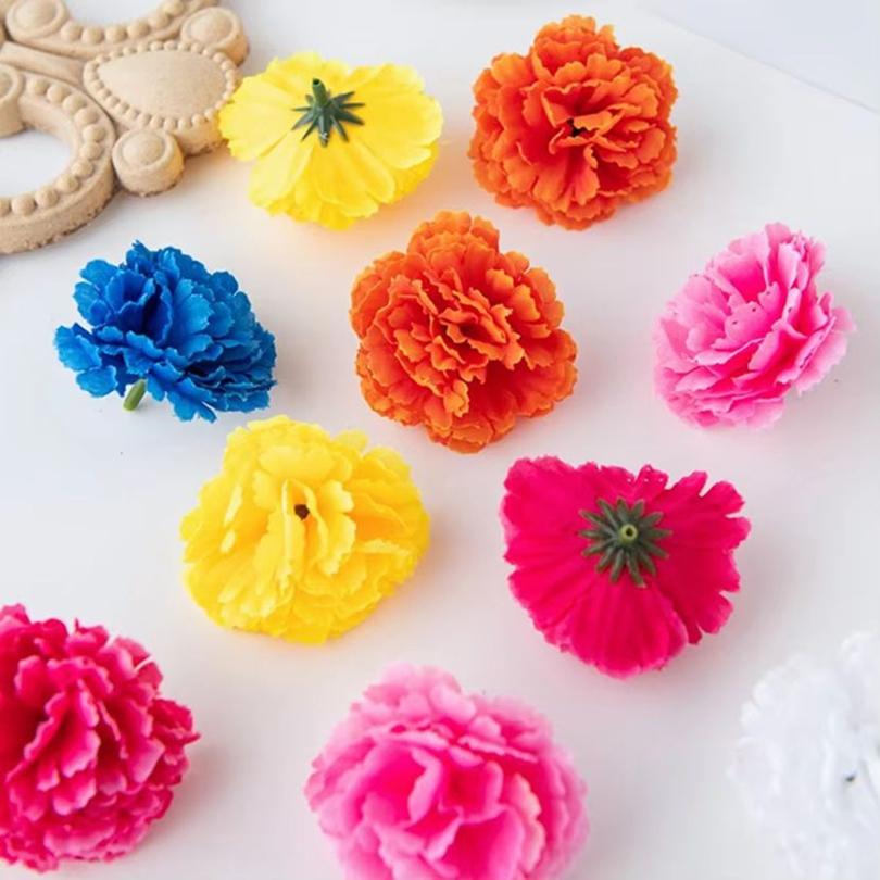 

Artificial Flowers Silk Lilac Home Vase Accessories Garland Wedding Headwear Diy Gift Box Scrapbook Photo Props Stage Decoration 10 pieces червоний