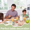 Eucalyptus Leaves Placemats Set of 4, Welcome Baby Waterproof Linen Placemats, Baby Shower Party Supplies, Table Mats for Indoor or Outdoor Dining