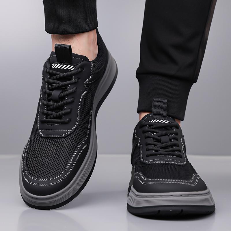Fashion Non-Slip Comfortable Outdoor Shoes Men's Mesh Running Shoes Lightweight All-match Sneakers Casual Fashion Tennis Walking Flats