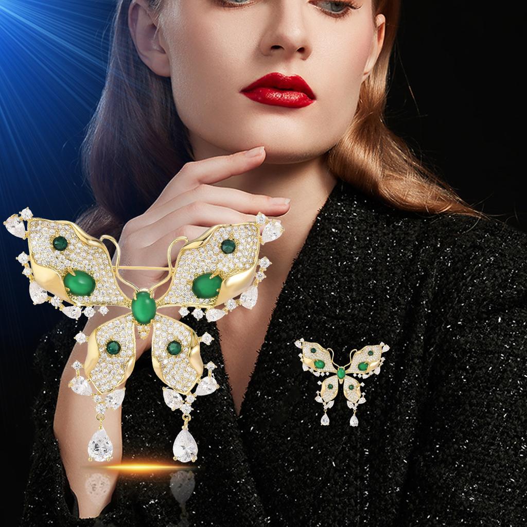 Senior Brooches Flower Leaf Brooch Pins for Women Suit Pendant  Fashion Brooches Jewelry
