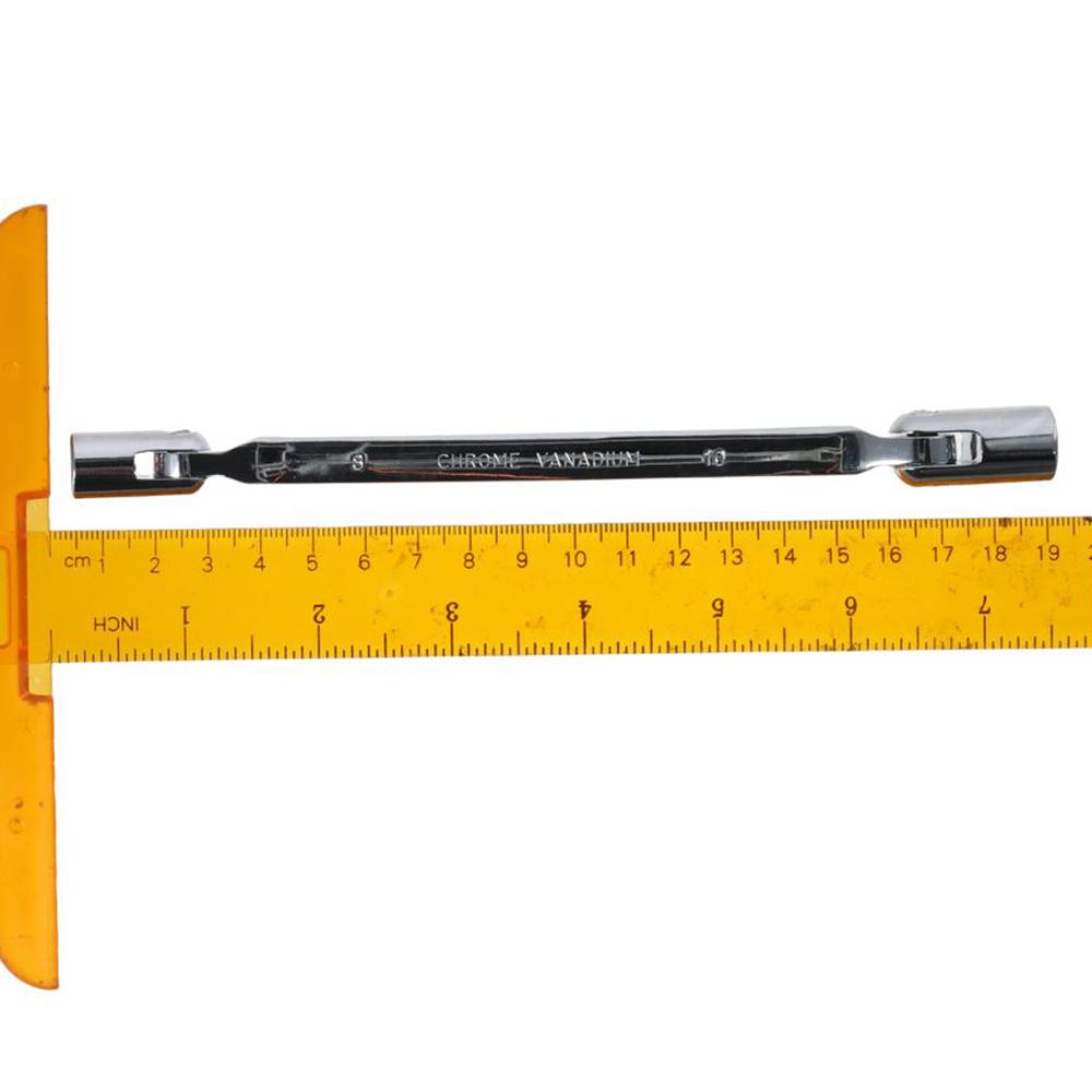 8mm × 10mm 12 Point Flexible Head Socket Wrench Shake Head Multifunctional Socket Wrench  Worker