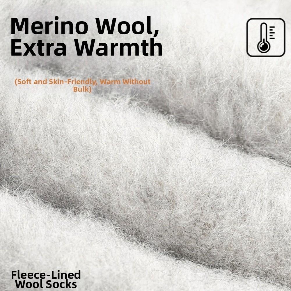 New Thickened Cashmere Calf Socks for Men Solid Color Warm Tools Winter Long Socks Cold-Resistant Calf Socks