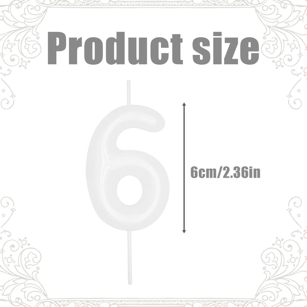 1 Pcs Birthday Number Candle,0-9 Number Candle for Birthday Party Decoration, Number Candle for Cake Top