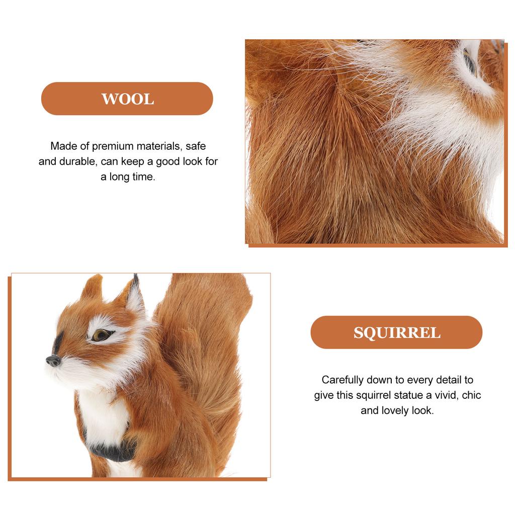 High Simulation Squirrel Patio Decorations Outdoor outside Department of Forestry