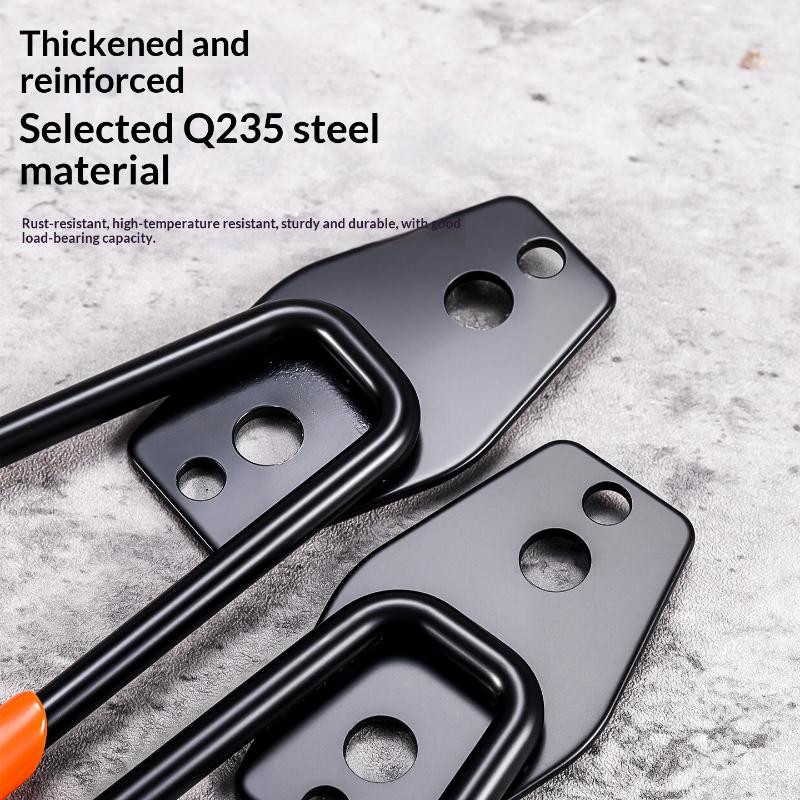 Heavy Duty Wall Mount Metal Hook Garage Organizer Bicycle Ladder Hanger Anti Slip Storage Hook For Garden Tools Home Workshop