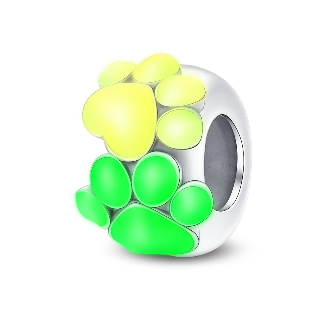 silver-plated Glow in the dark Firefly Honeybee Star Charms Beads Fit Qikaola Original Bracelets Fine DIY Jewelry Gift