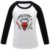 T-shirt Top Moda Stampata Stranger Things Hellfire per Ragazzi e Ragazze Stampa Film
