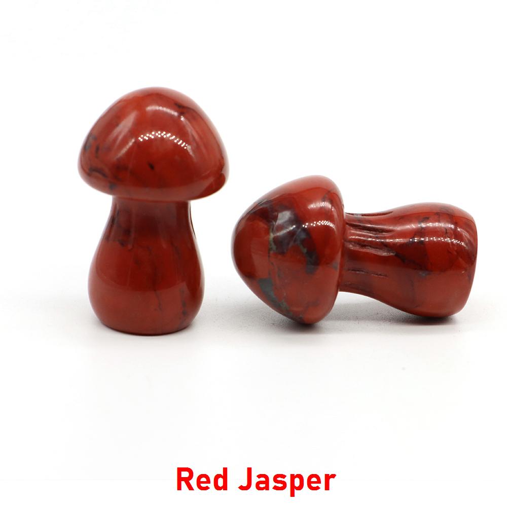 1.5" Natural Crystal Mushroom Gem Quartz Mushroom Mineral Healing Reiki Home Decoration Diy Crafts Gift Aquarium Stone