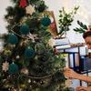 48pcs/set Velvet Christmas Ball Ornaments Christmas Decoration Box Set Products Set Ball Pendant Ball 4/6/8cm Christmas Hom Y8M5