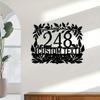 Metal Wall Art Sign Rustic Home Entrance Decor Door Sculpture New Home Gift
