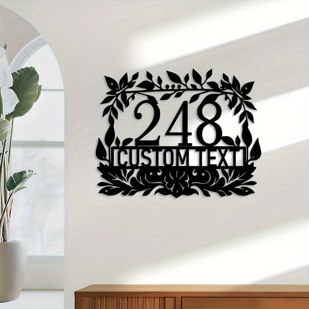 Metal Wall Art Sign Rustic Home Entrance Decor Door Sculpture New Home Gift