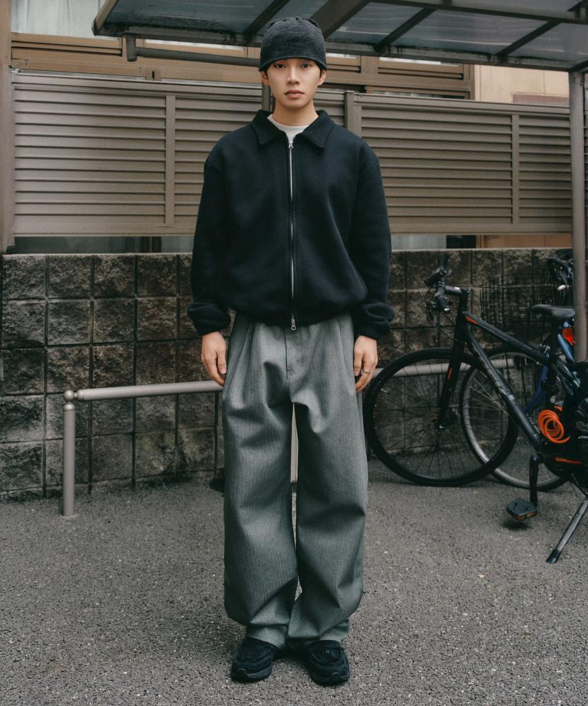 XERO Collar Two-Way Sweatshirt [Black]