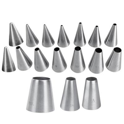 ZISIZ Round Piping Nozzle Set for Baking