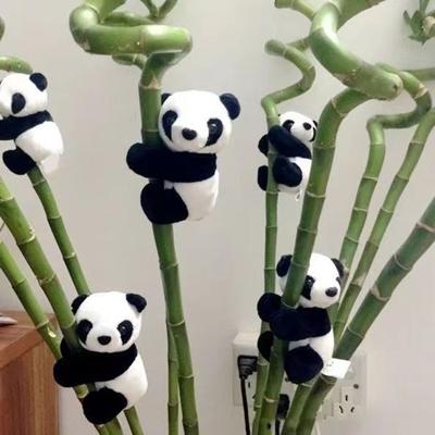 Süsleme Sevimli Sevimli 10cm Peluş Panda Kolye Doldurulmuş Hayvan Bebek Oyuncak Klipsi