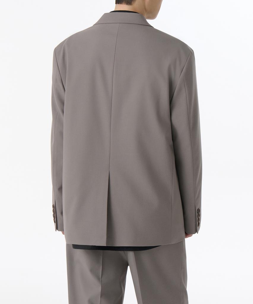 Musinsa Standard Whipcord Relaxed Blazer [Grayish Beige]