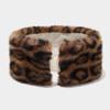 Windproof Leopard Print Headband Coldproof Ear Warmer Vintage Elastic Headband  Winter