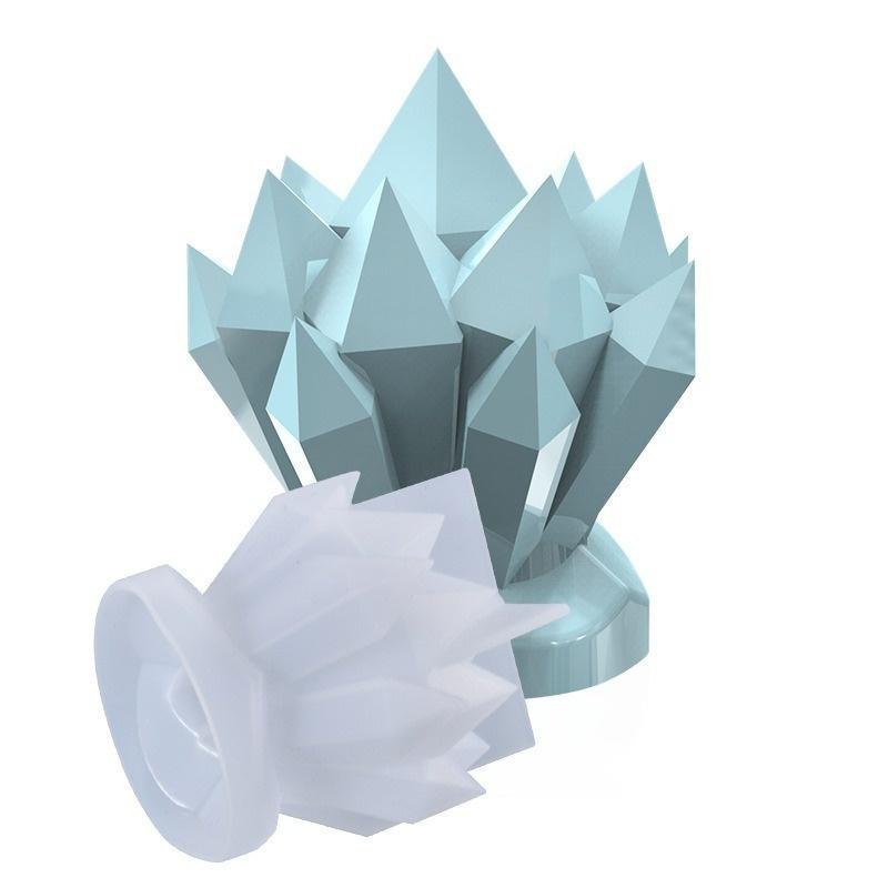 Iceberg Shape Flower Cluster Candle Silicone Mold European Style 3D Molds for Candle Making Ice Soap Resin Mould Demold Nonstick