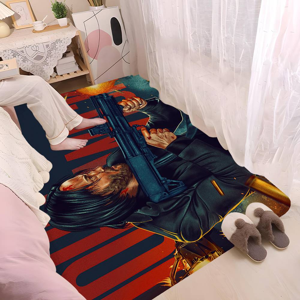 Movie John Wick Bathroom Mat Kids Room Bedroom Decoration Balcony Anti-Slip Doormat Living Room Welcome Rug
