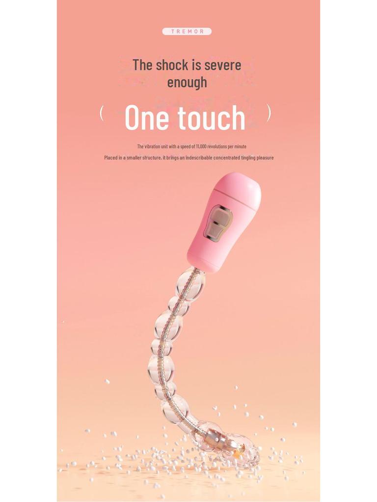 Mi Ji Transformation Explosion Beads Plug Anal Vibratório Feminino (100 peças, substituição do coelho feliz)