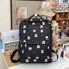 Schoolbag Cartoon Cute Bear Backpack Female Japanese Large Capacity Anti-splashing Computer Bag Casual Handbag Travel Tide
