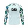 Abbigliamento da Pesca Oceanica Protezione Solare Manica Lunga Protezione UV con Cappuccio UPF50+