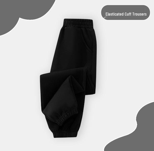 

2025 New Composite Milk Silk Children s Casual Sports Pants - Solid Color, Spring & Autumn Season 140cm
