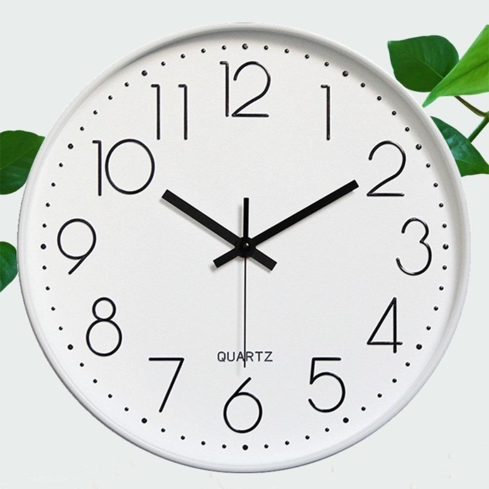 

Home Decor Quartz Wall Clock 8-Inch 3D Digital Clock Minimalist Wall Clock Bedrooms Offices A