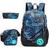 Multicolor Backpack Set with Pencil Case & Handbag, Large Capacity School Backpack for Students, Travel, Work