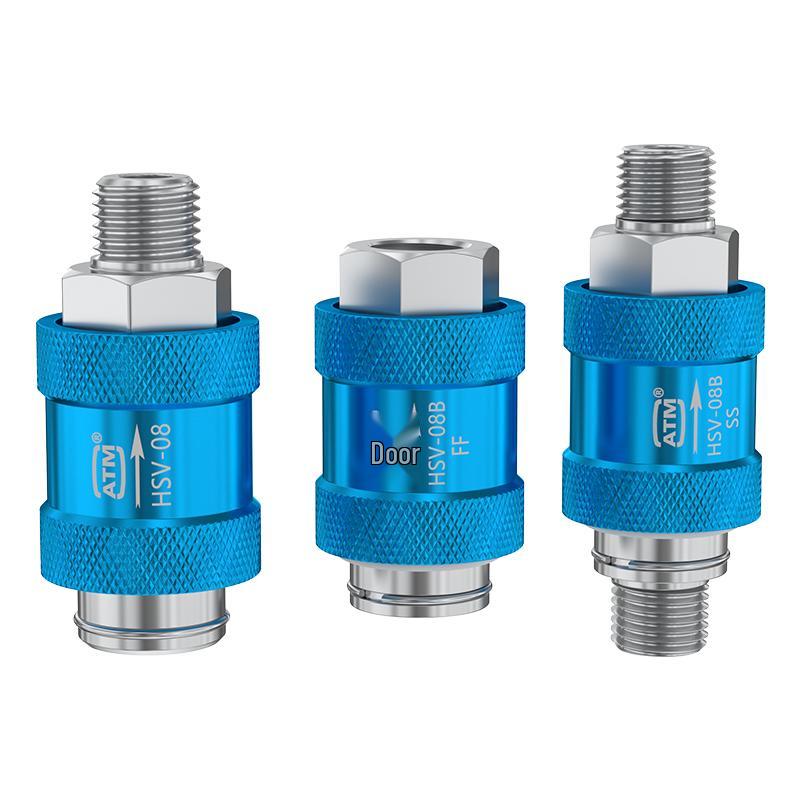Pneumatic Sliding Hand Valve HVS-08/10/15, Double Internal Thread, Exhaust & Hand Push Sliding Switch, 1/2/4 Points
