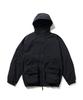 Snow Peak Nylon Tussah size for and outdoor Jacket, S, BLACK, JK-25SU008 (Suitable festivals, camping, activities)