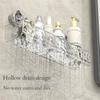Shower Room Suction Cup Storage Shelf Basket Home Bathroom Organizer floating Shelf Decorative Easy Install Bathroom Accessories
