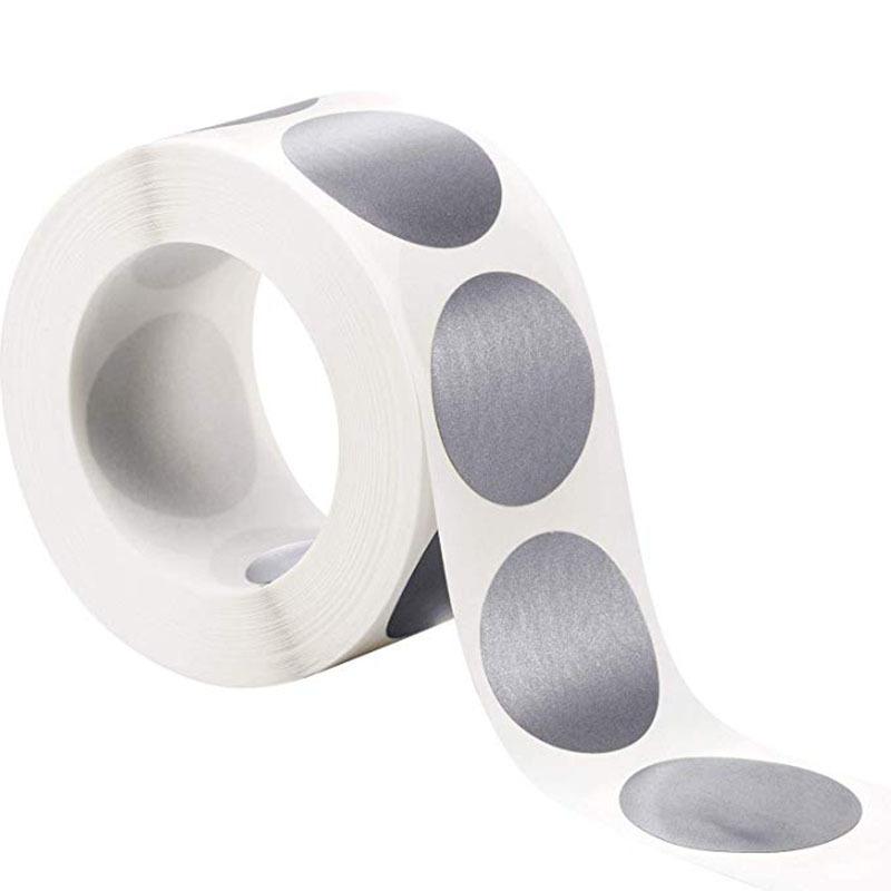 50-300pcs Round Rose Gold Scratch-Off Stickers 1Inch Scratch Off Labels For DIY Manual Label Tape Hand Made Scratched Stripe