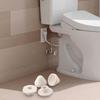 Badezimmer-Schraubenabdeckung Weiß Badezimmer-Zubehör Einfache Reinigung