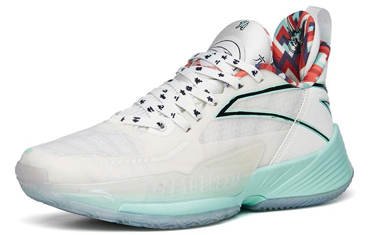 Men's Sneakers Anta Light Horseman 3 Low Top Performance Basketball Shoes Men's White Green