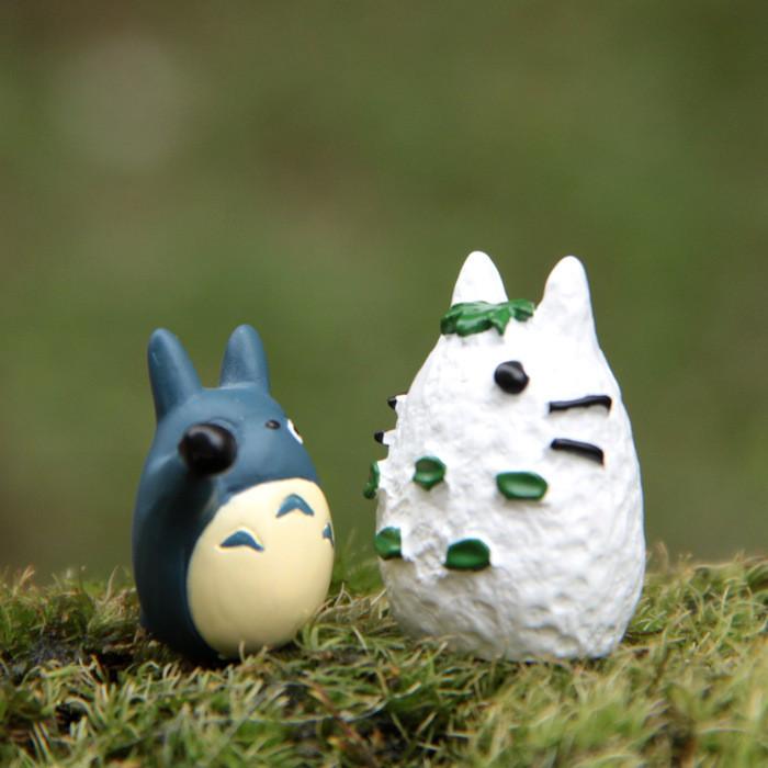 Cartoon Mein Nachbar Totoro Winter Szene Harz Garten Dekoration Für Diy Miniatur Landschaftsgestaltung